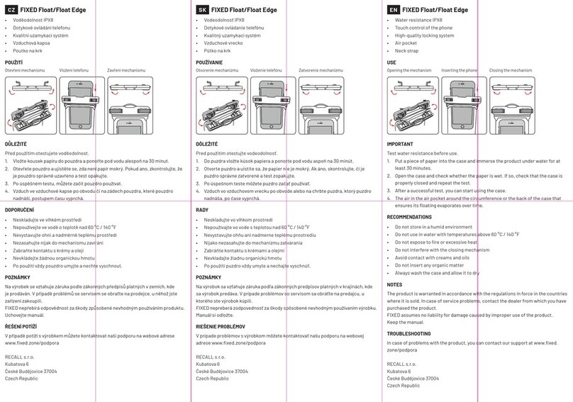 FIXED Float Manual de usuario