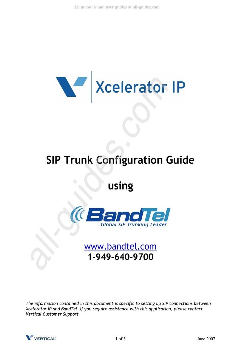 Vertical Xcelerator IP2007 Manual de usuario