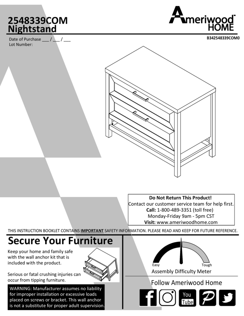 Ameriwood HOME 2548339COM Manual de usuario
