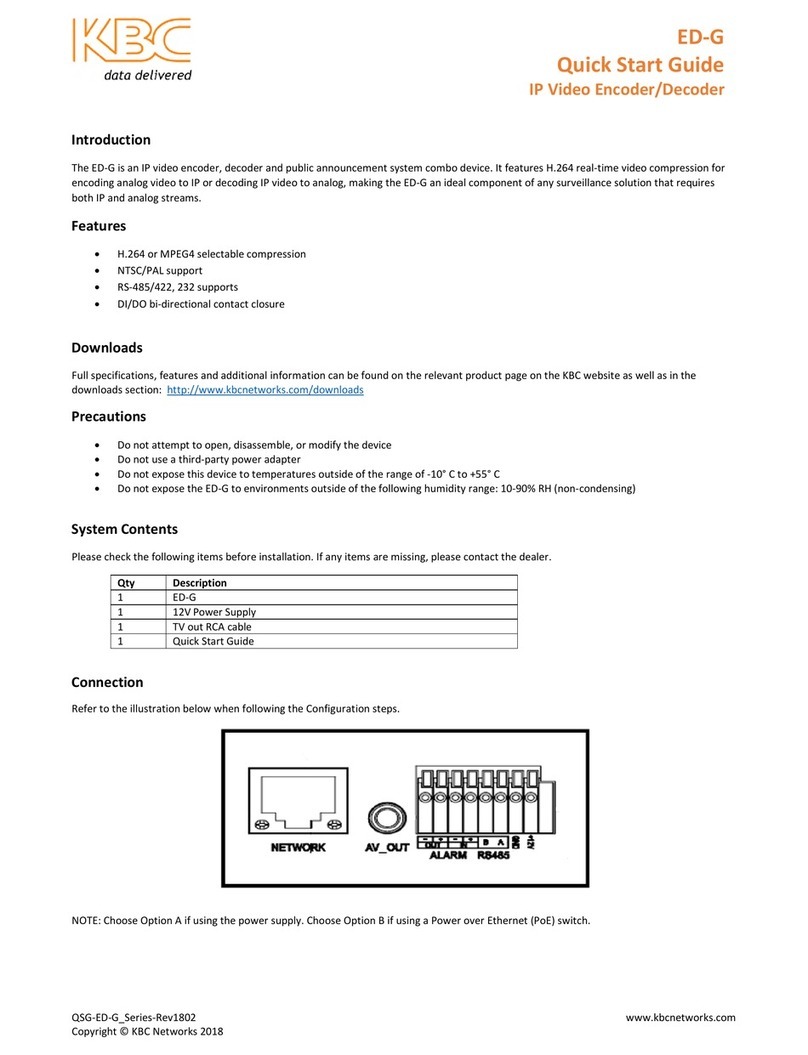 KBC ED-G Manual de usuario