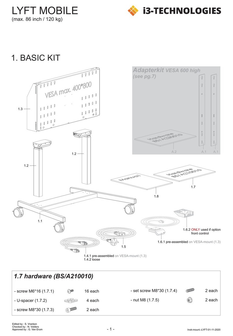 i3-TECHNOLOGIES LYFT MOBILE Manual de usuario