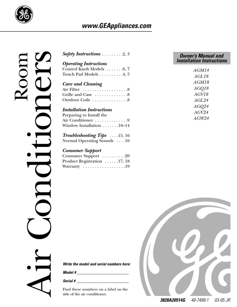 GE AGM18 Instrucciones de funcionamiento GE AGM18 Instrucciones de funcionamiento
