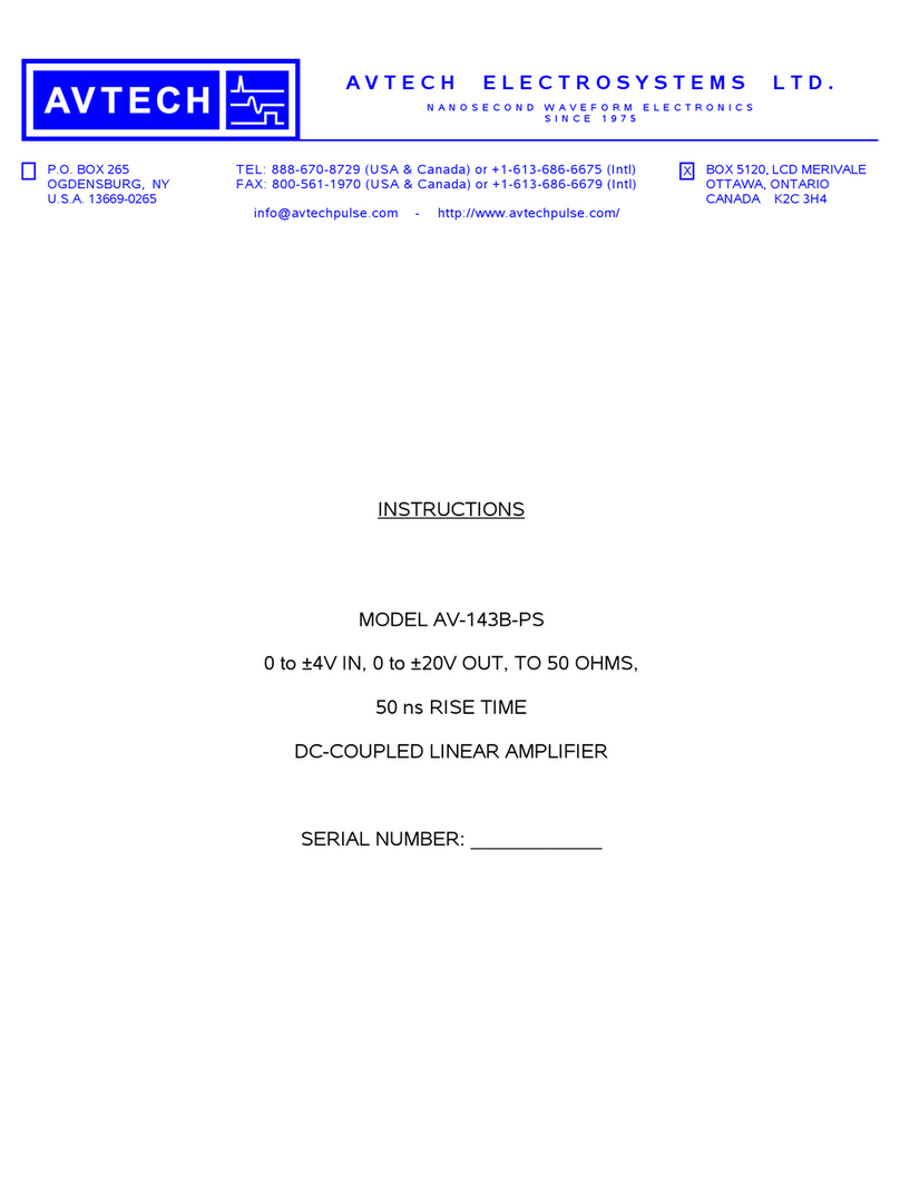 Avtech AV-143B-PS Manual de usuario