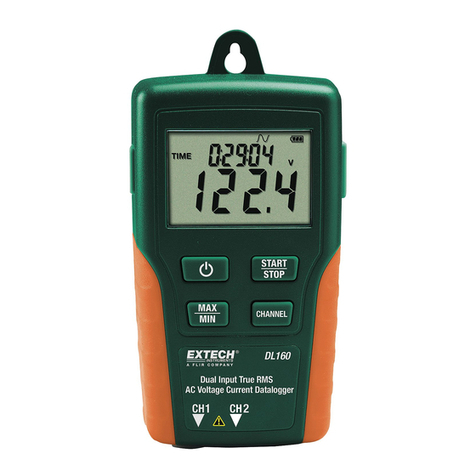 Extech Instruments DL160 Manual de usuario Extech Instruments DL160 Manual de usuario