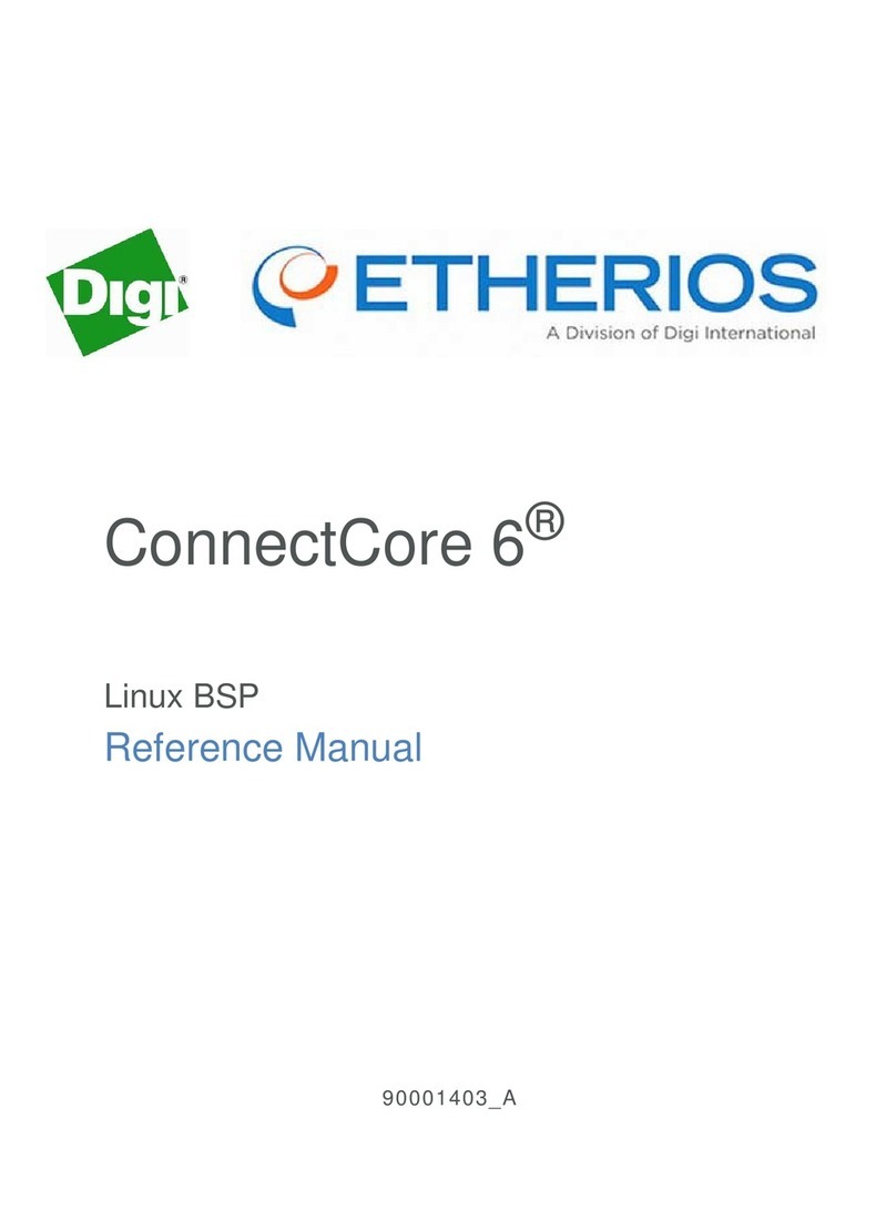 Digi ETHERIOS ConnectCore 6 Manual de usuario