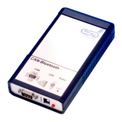 ESD electronic CAN-Bluetooth Instrucciones de funcionamiento y mantenimiento ESD electronic CAN-Bluetooth Instrucciones de funcionamiento y mantenimiento