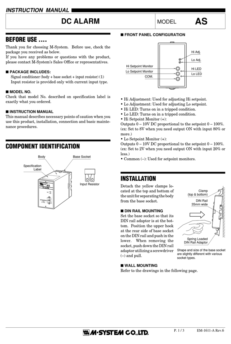 M-system AS Manual de usuario