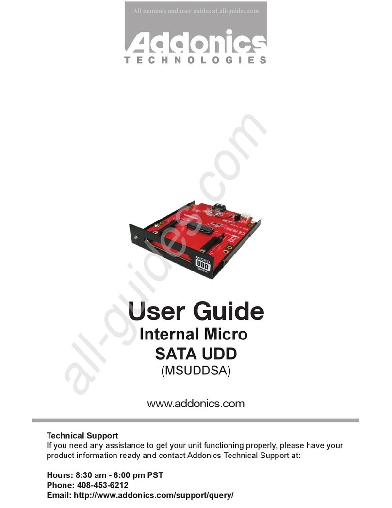Addonics Technologies MSUDDSA Manual de usuario