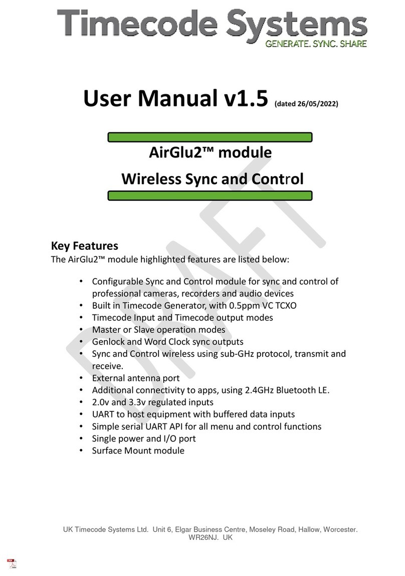 timecode systems AirGlu2 Manual de usuario