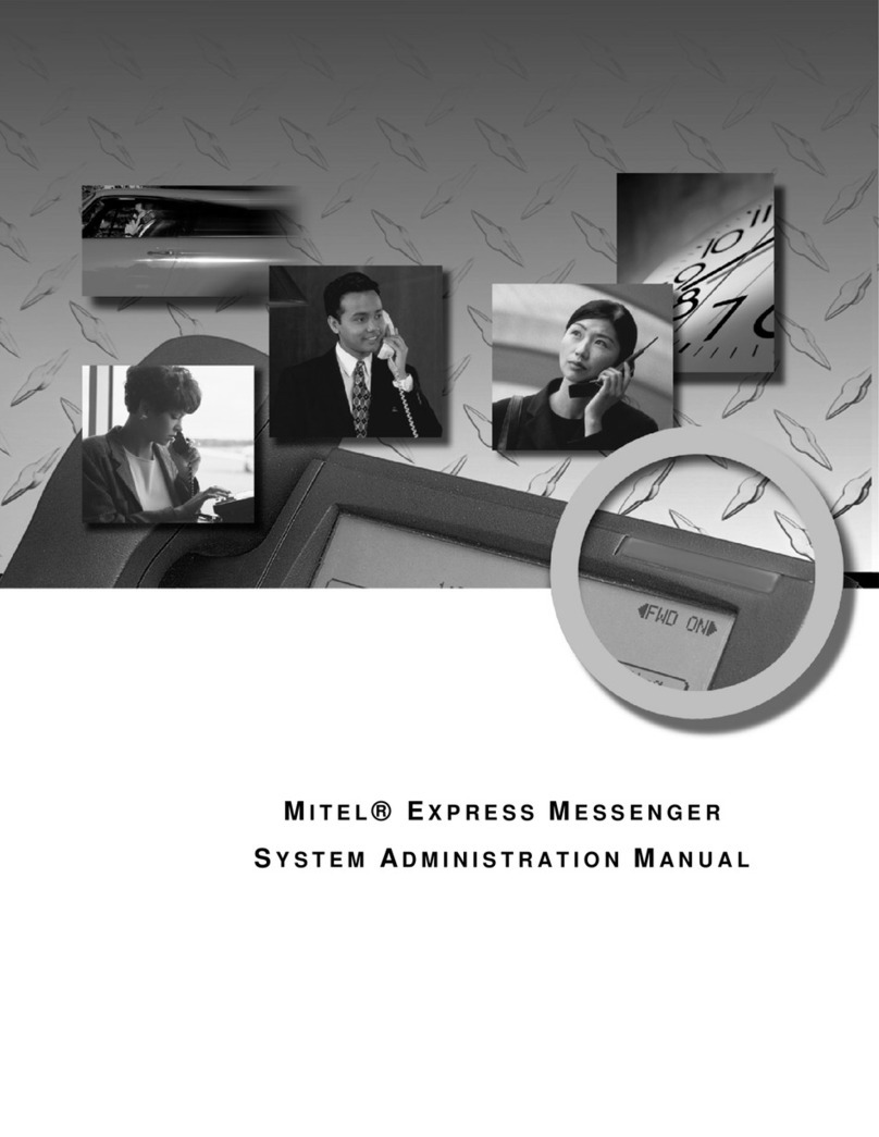 Mitel EXPRESS MESSENGER Manual de instrucciones Mitel EXPRESS MESSENGER Manual de instrucciones