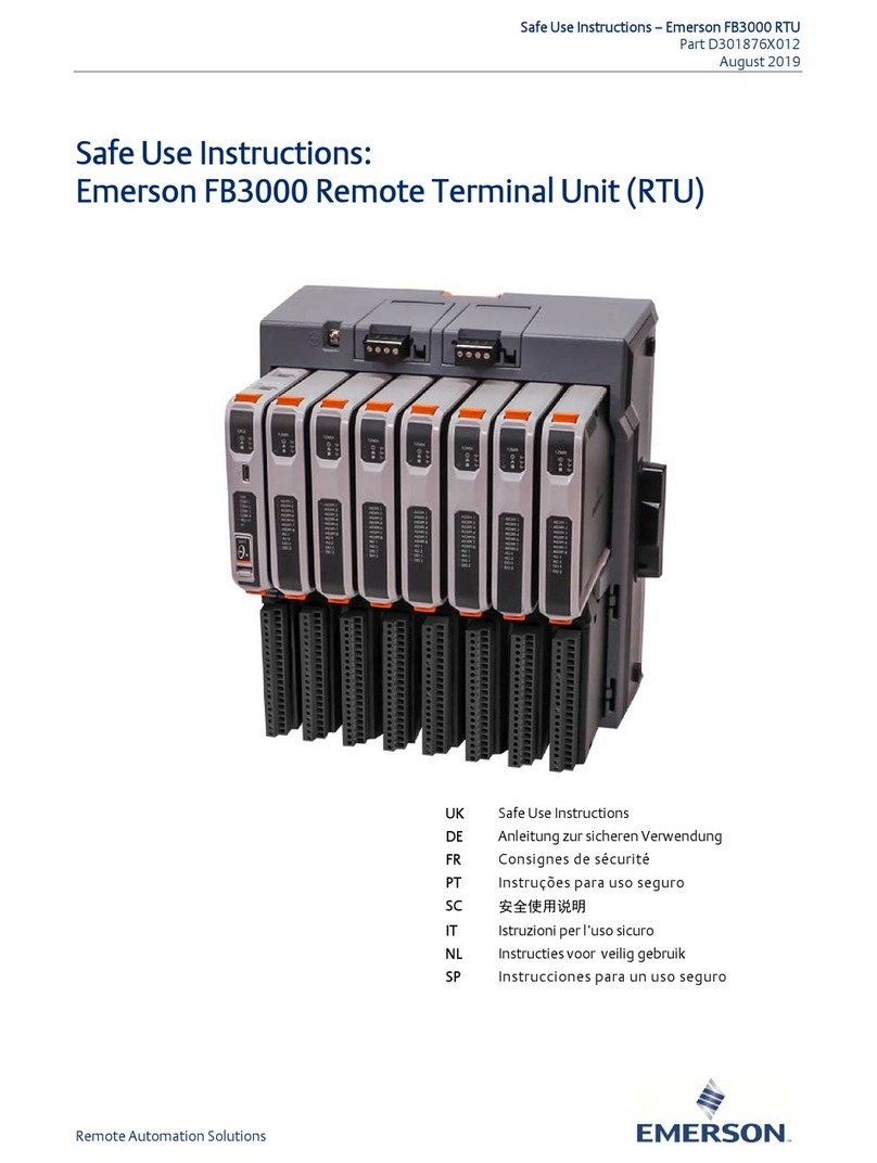 Emerson FB3000 RTU Guía rápida