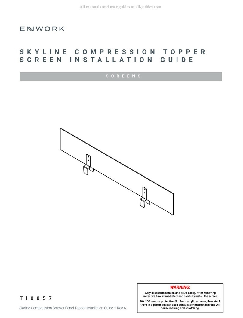 Enwork Skyline Compression Topper Screen Manual de usuario