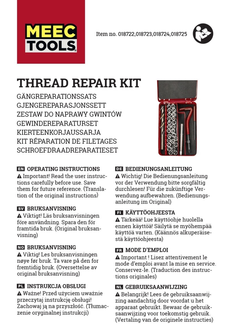 Meec tools 018722 Manual de usuario