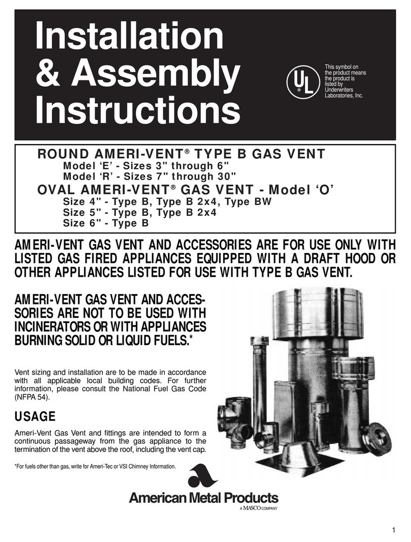 AMERICAN METAL AMERI-VENT E Guía