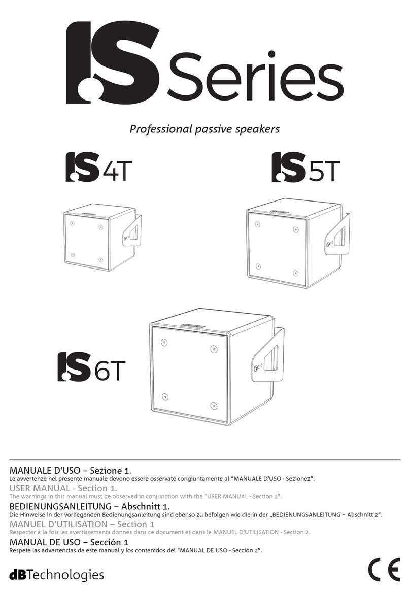 dB Technologies IS Series Manual de usuario