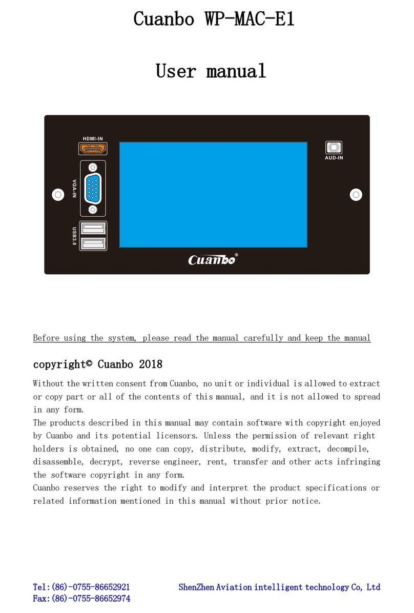 Cuanbo WP-MAC-E1 Manual de usuario