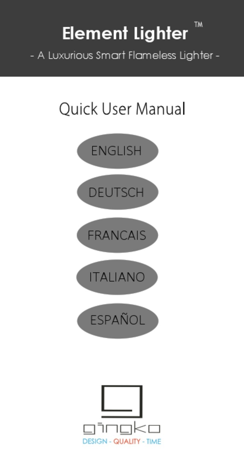 GINGKO Element Lighter Manual del propietario