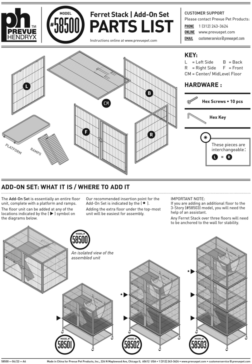 Prevue Hendryx 58500 Manual de usuario