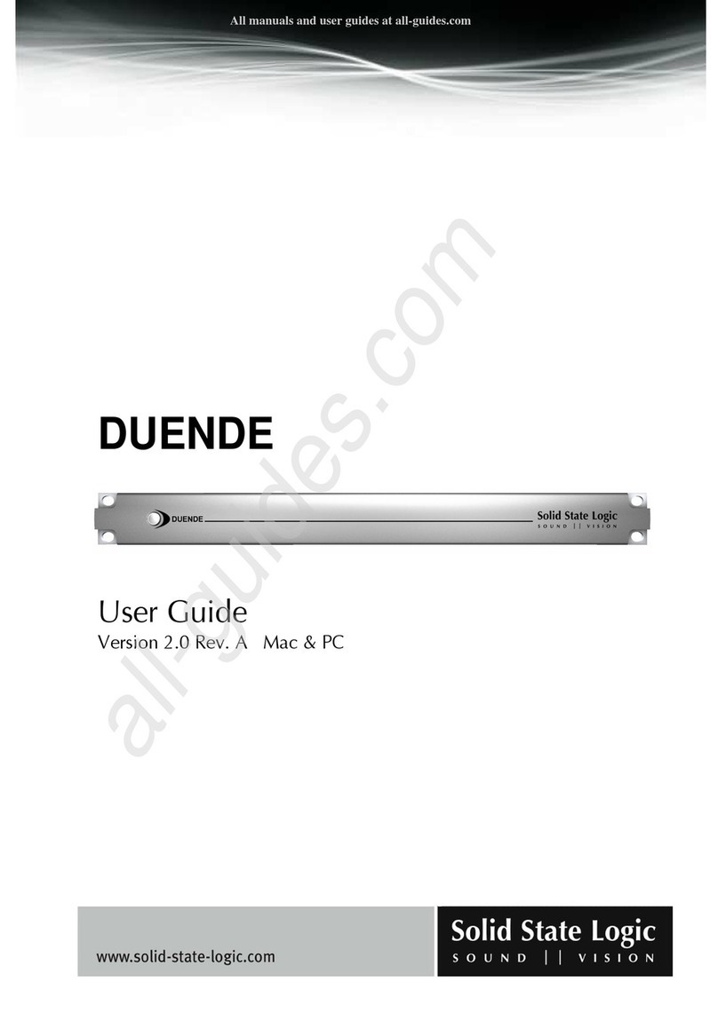 Solid State Logic Duende Manual de usuario