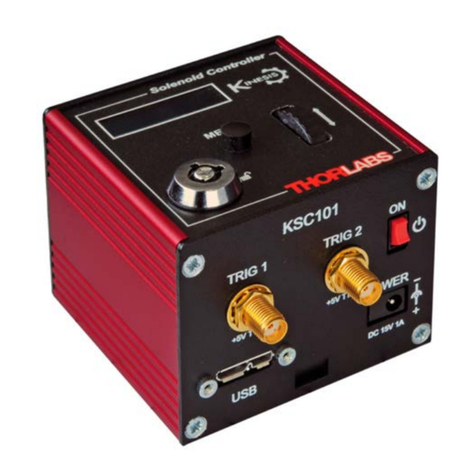 THORLABS KSC101 Manual de usuario