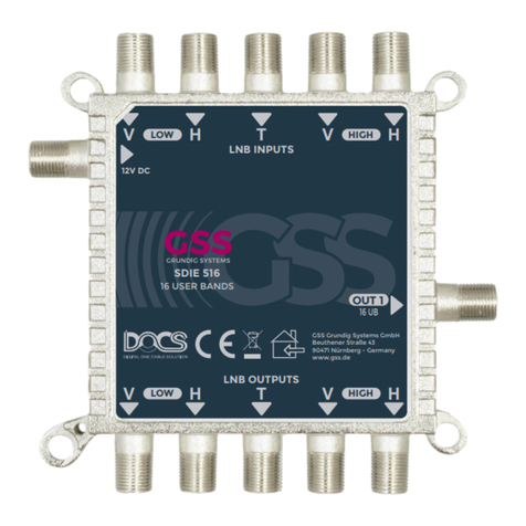GSS SDIE 516 Manual de usuario