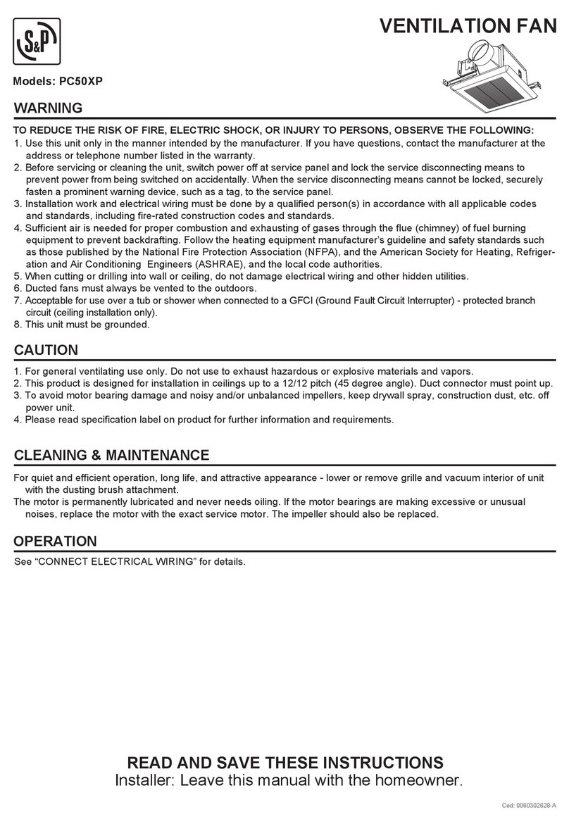 S&P PC50XP Manual de usuario