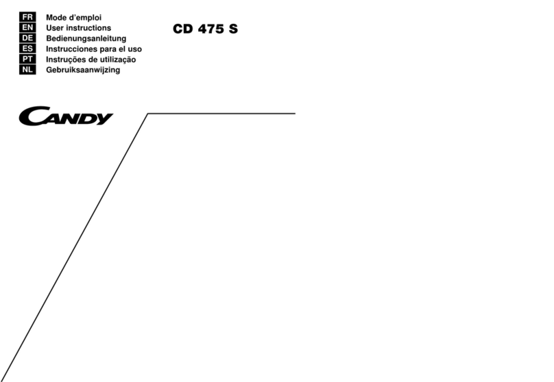 Candy CD 475 S Manual de usuario