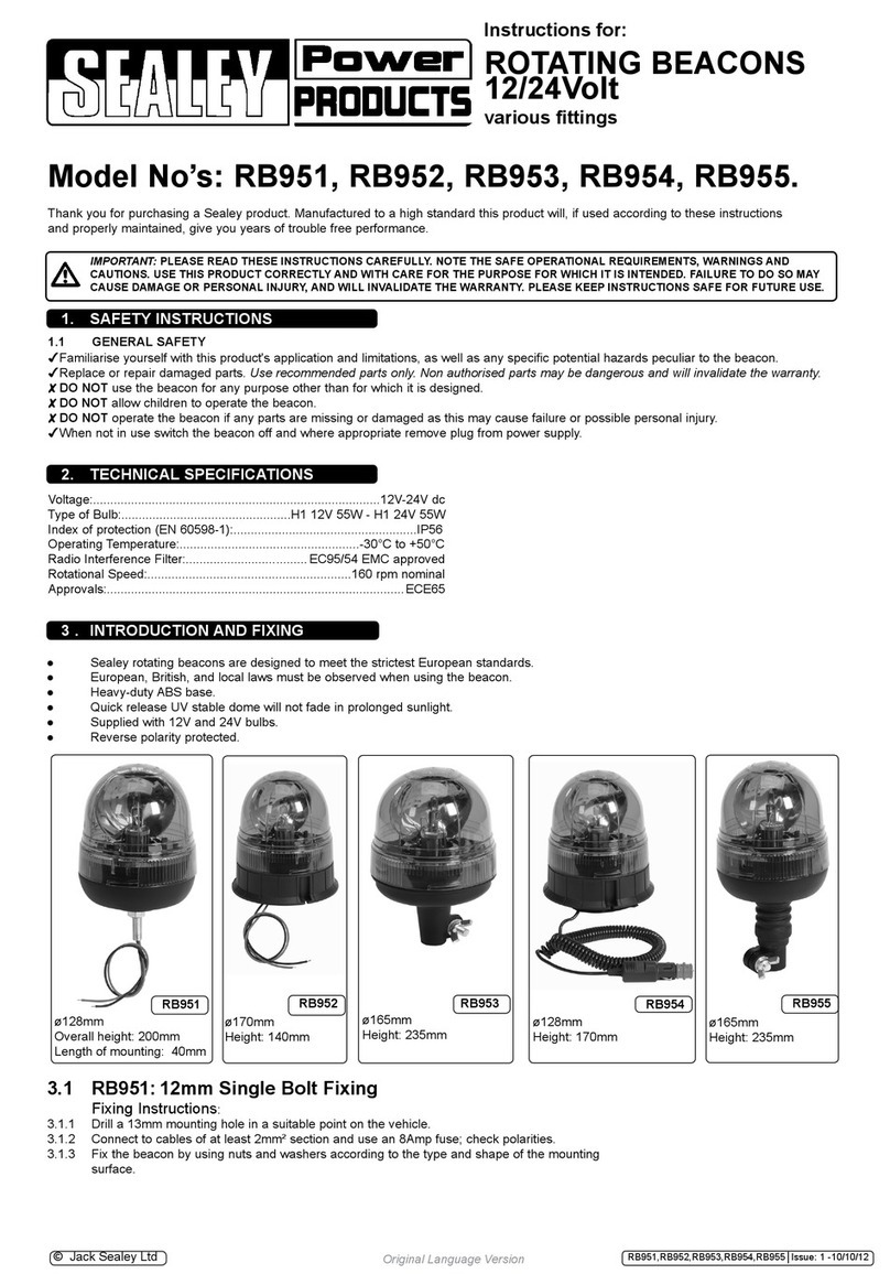 Sealey RB951 Manual de usuario