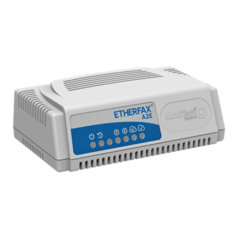 Multitech etherFAX A2E Manual de usuario