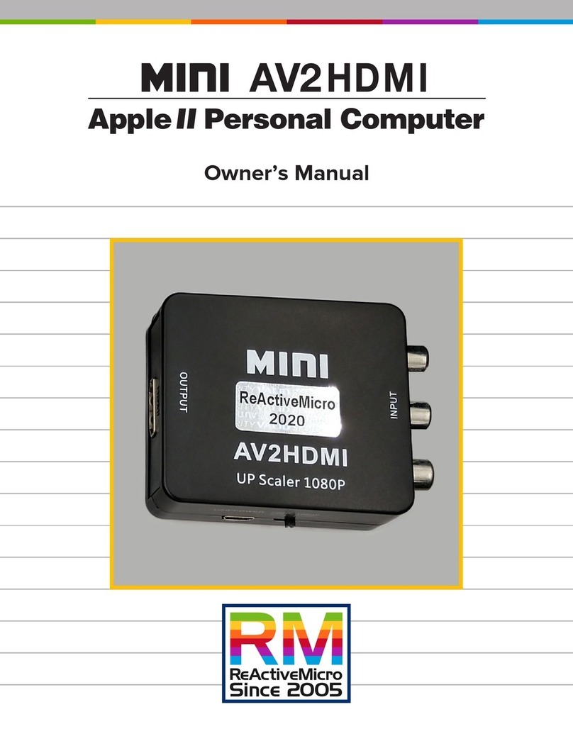 ReActiveMicro MINI AV2HDMI Manual de usuario