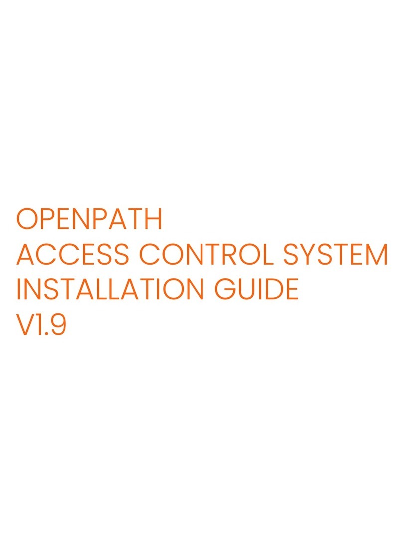 Openpath ACCESS CONTROL SYSTEM Manual de usuario Openpath ACCESS CONTROL SYSTEM Manual de usuario