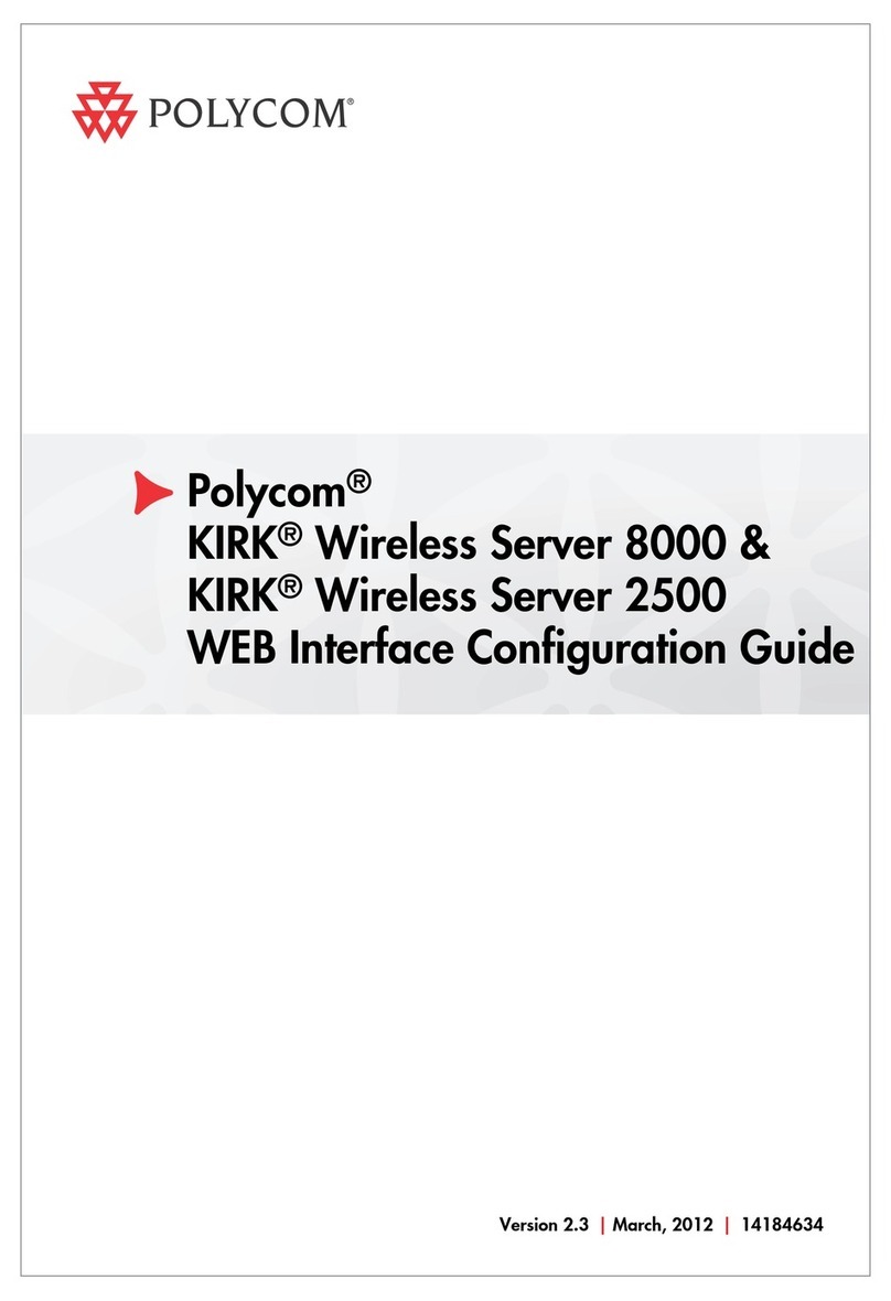 Polycom KIRK 8000 Manual de usuario