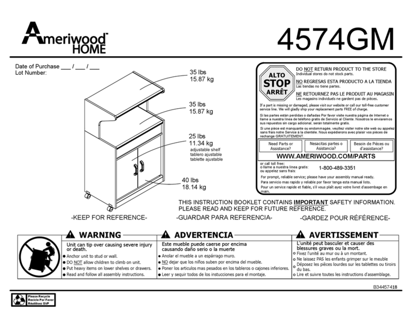 Ameriwood HOME 4574GM Manual de usuario