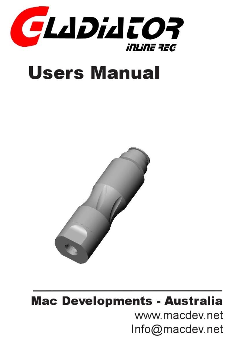 MACDEV Gladiator inLine REG Manual de usuario