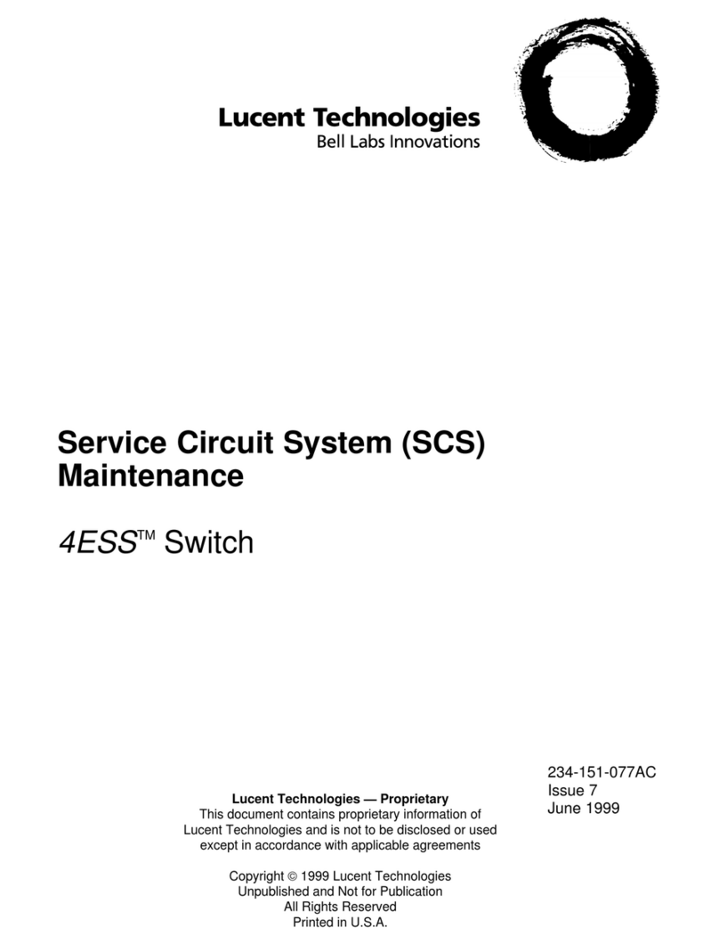 Lucent Technologies 4ESS SCS Manual de usuario