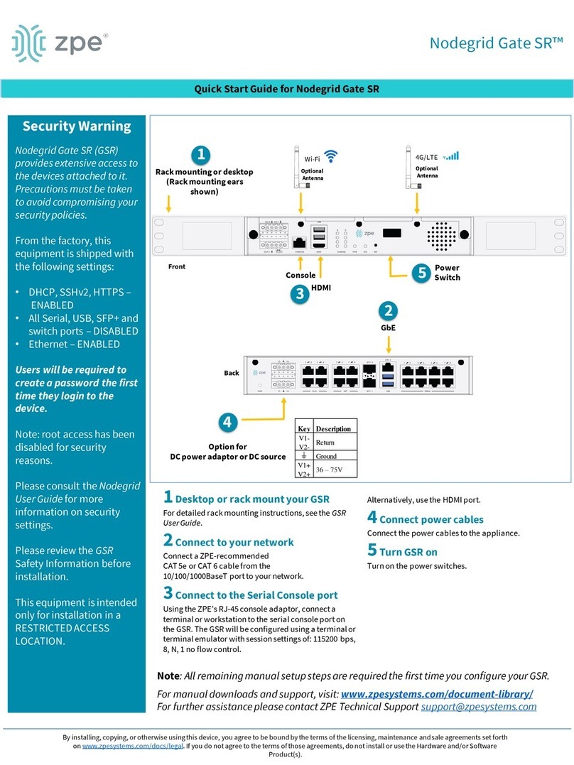 ZPE Nodegrid Gate SR Manual de usuario