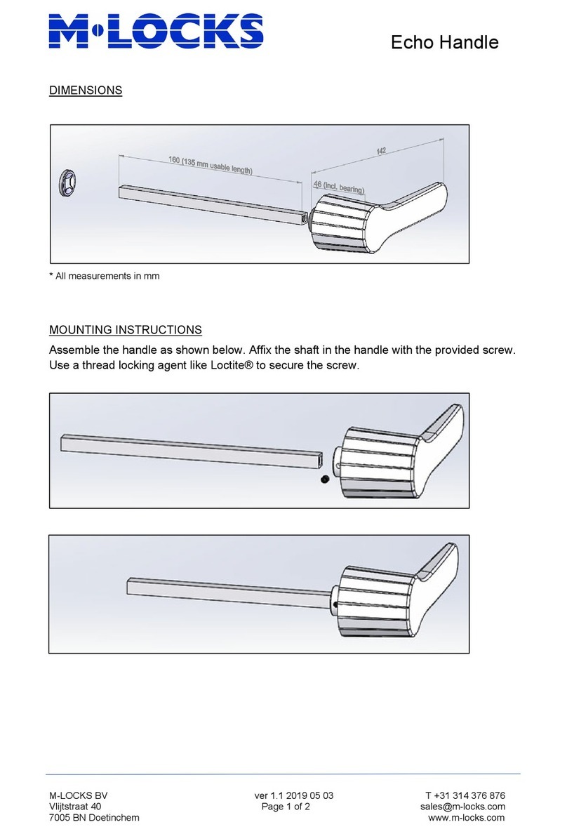 M-LOCKS Echo Handle Manual de usuario