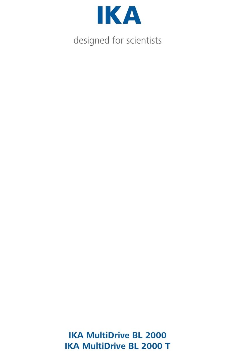 IKA MultiDrive BL 2000 Manual de usuario IKA MultiDrive BL 2000 Manual de usuario