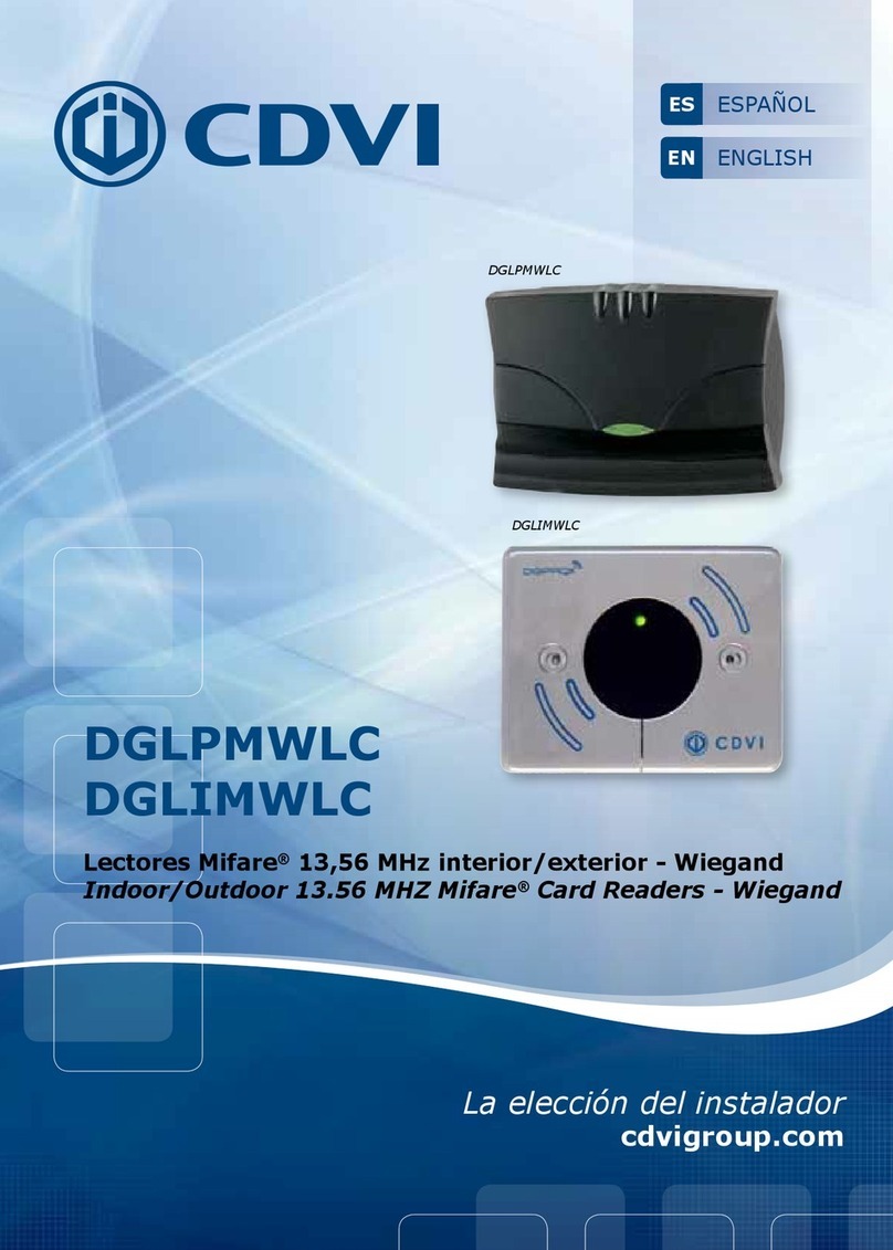 CDVI DGLPM WLC Manual de usuario