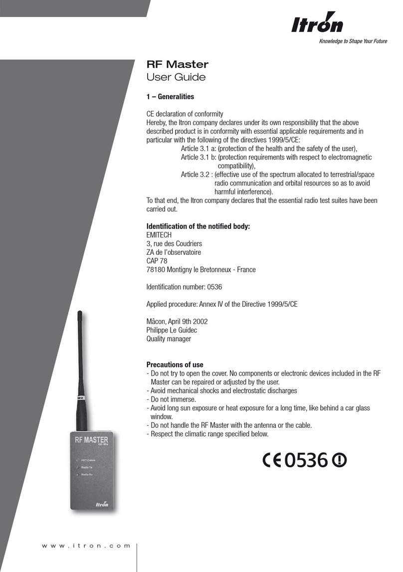 ITRON RF Master Manual de usuario