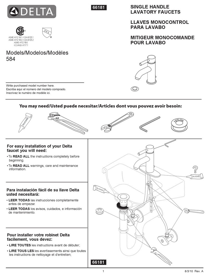 Delta 584 Manual de usuario