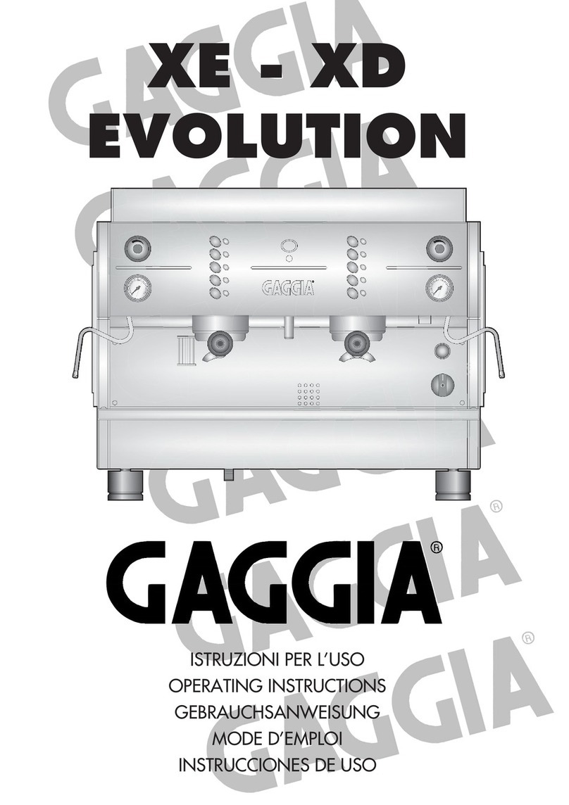 Gaggia XE Evolution Manual de usuario