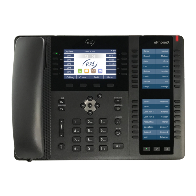 ESI ePhoneX eSIP Evolution Series Manual de usuario