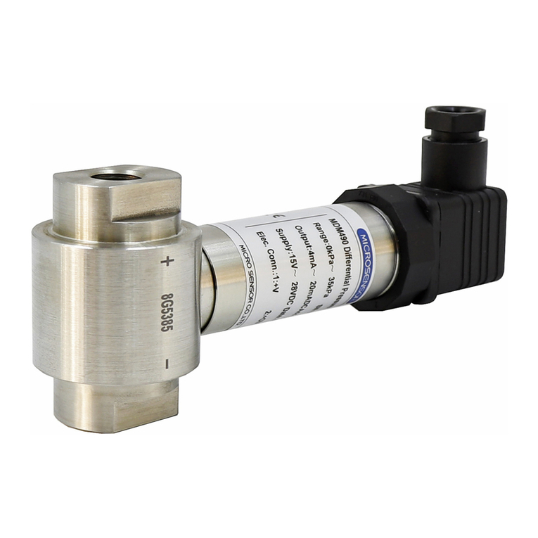 Microsensor MDM490 Manual de usuario