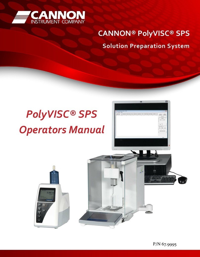 Cannon PolyVISC SPS Manual de usuario