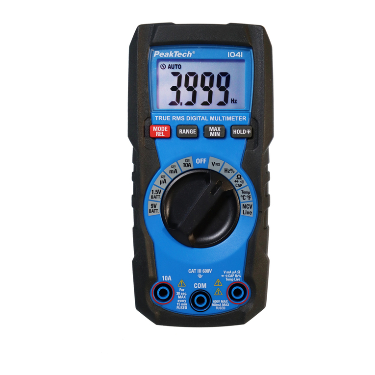 PeakTech 1040 Manual de usuario