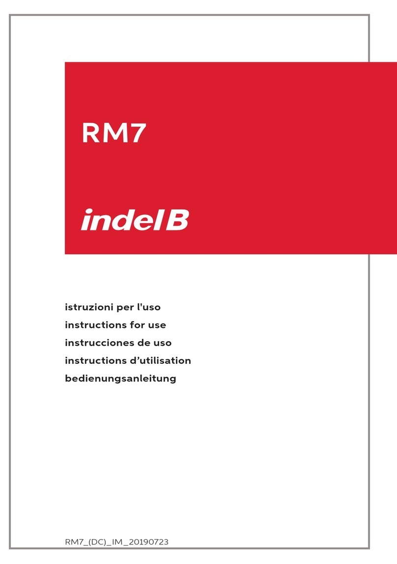 Indel B RM7 Manual de usuario