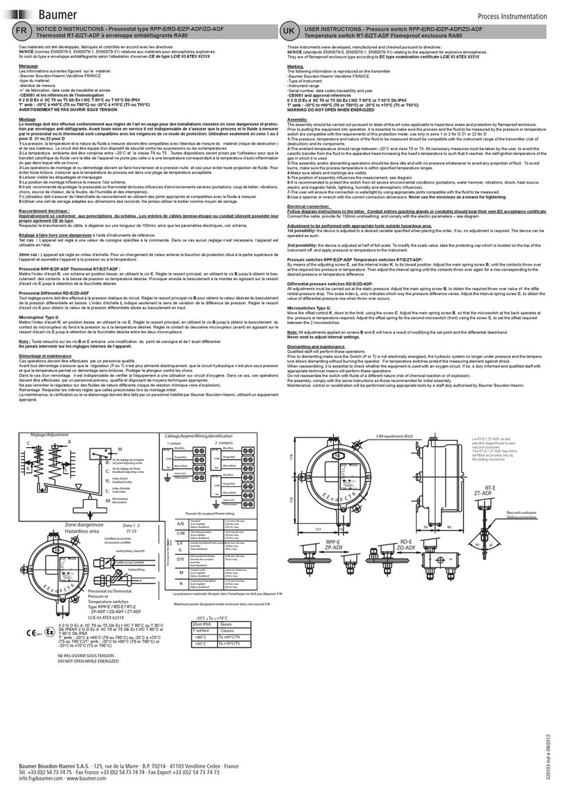 Baumer RPP-E Manual de usuario