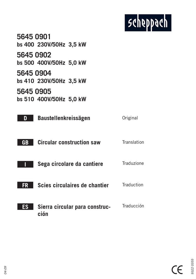 Scheppach bs 400 Manual de usuario