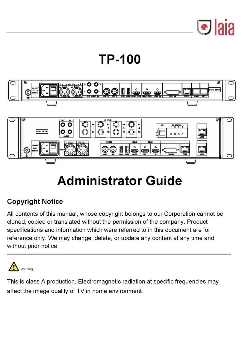 LAIA TP-100 Manual de servicio